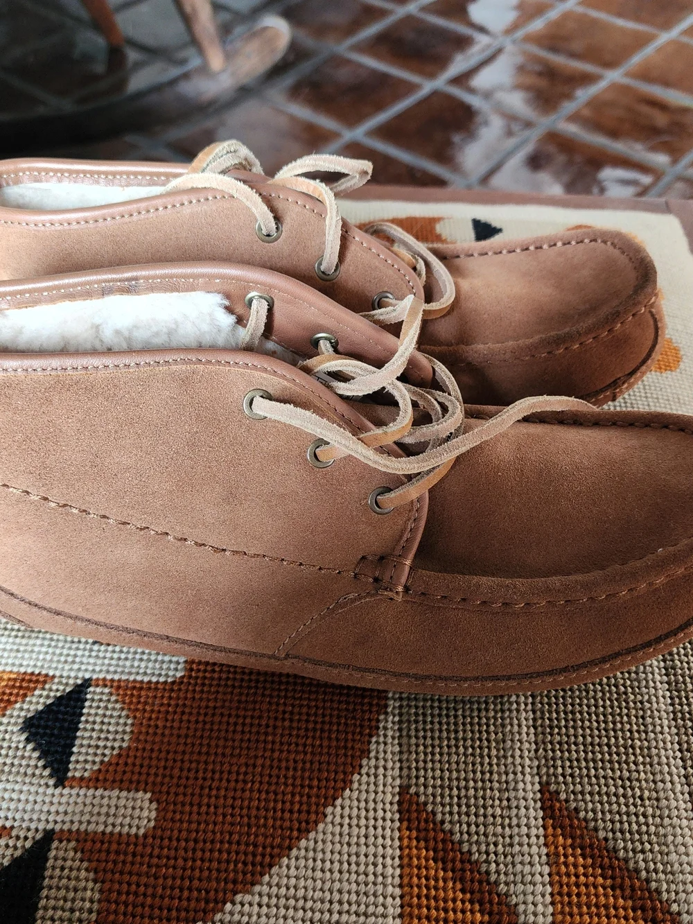 UGG Men's Campout Chukka Boots Chestnut Suede Size 7 / Women's 9 Like New